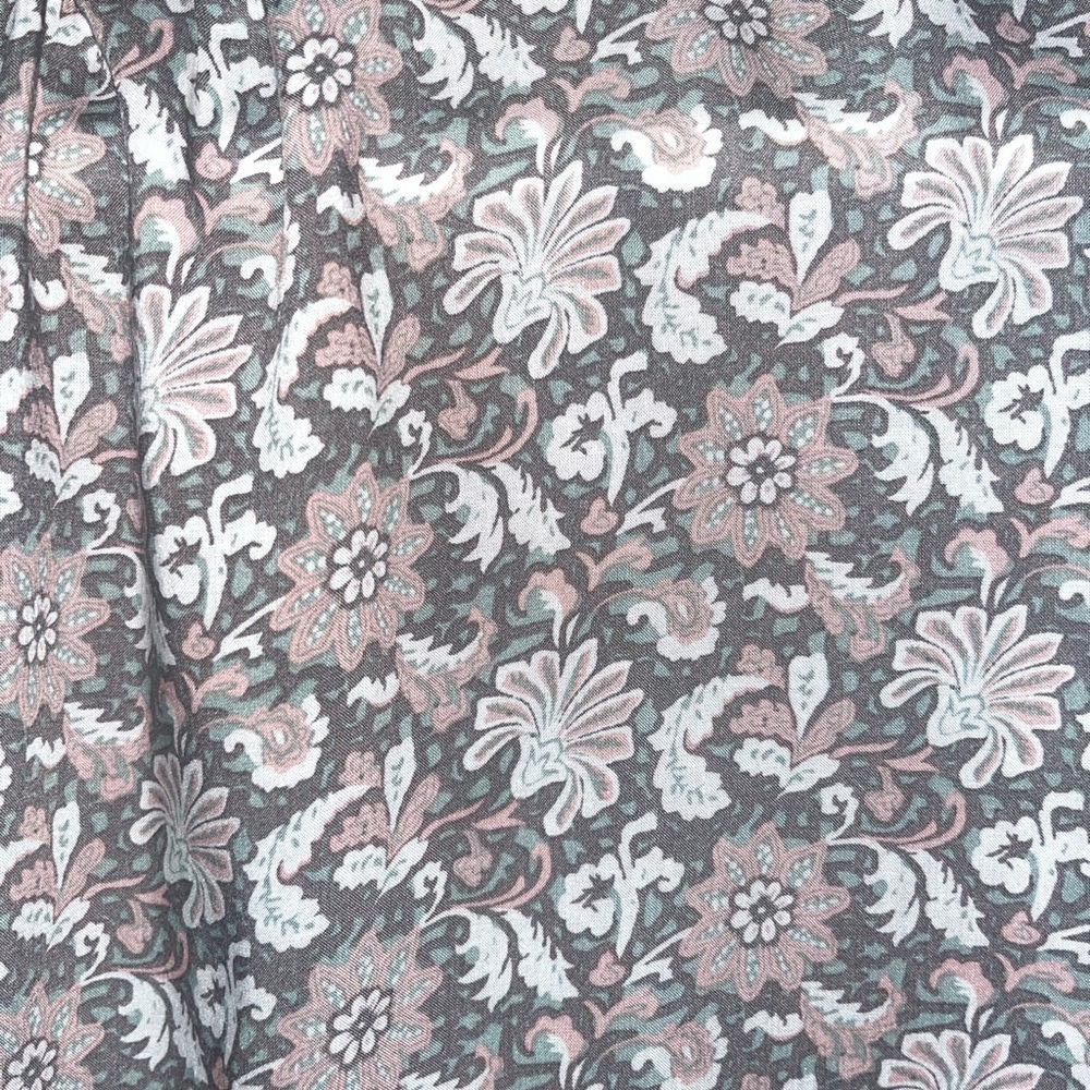 Floral Print V-Neck Blouse - Blue/Pink - Picture 3 of 4